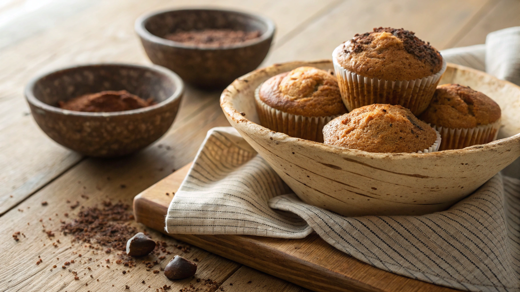 Keto Chocolate Peanut Butter Muffins