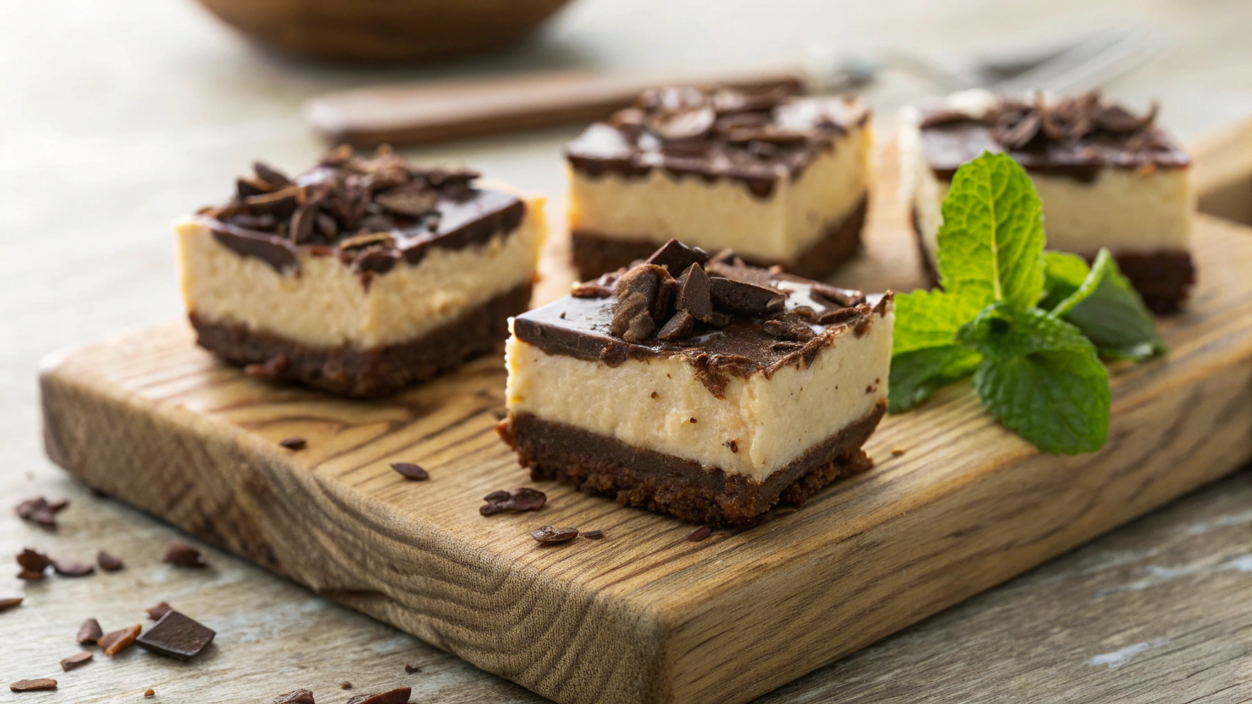 Keto Chocolate Peanut Butter Vegan Cheesecake Bites