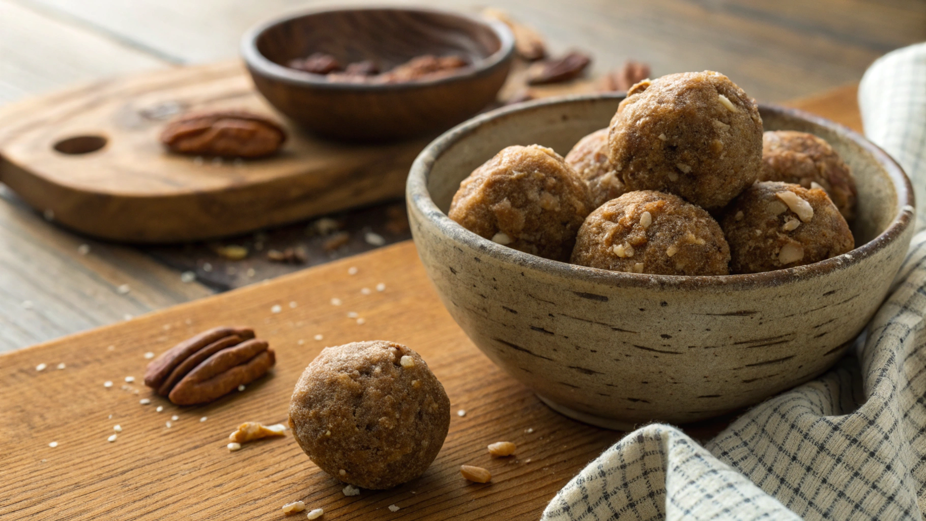Keto Chocolate Pecan Balls