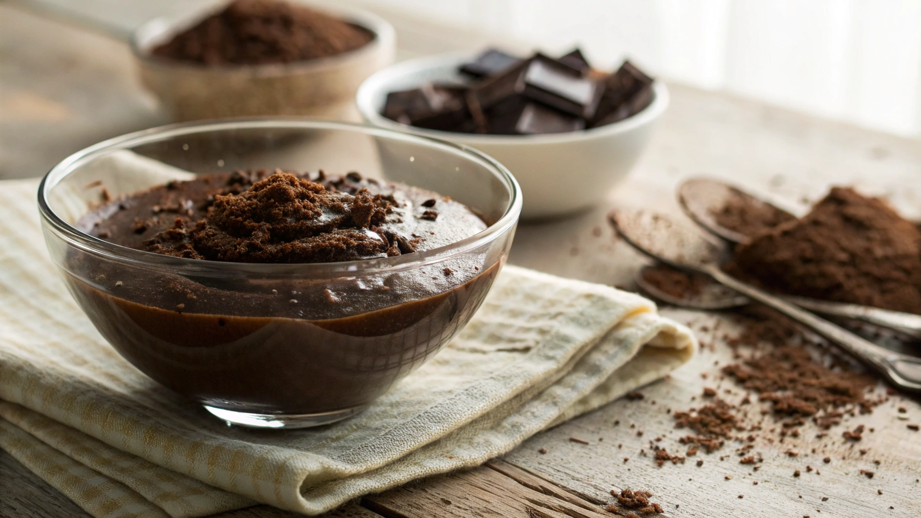 Keto Chocolate Pudding For One
