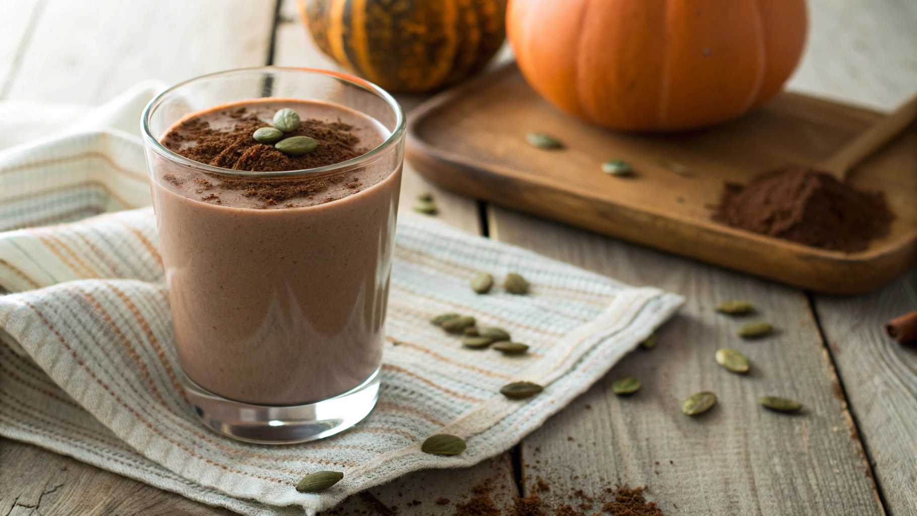 Keto Chocolate Pumpkin Seed Milk
