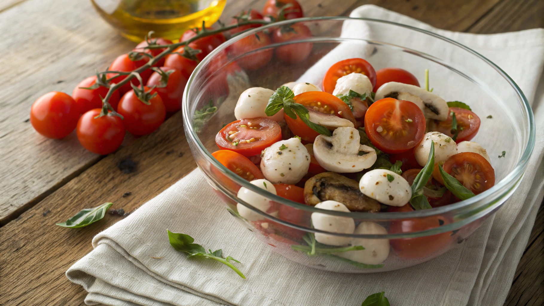 Keto Chopped Italian Veggies and Mozzarella