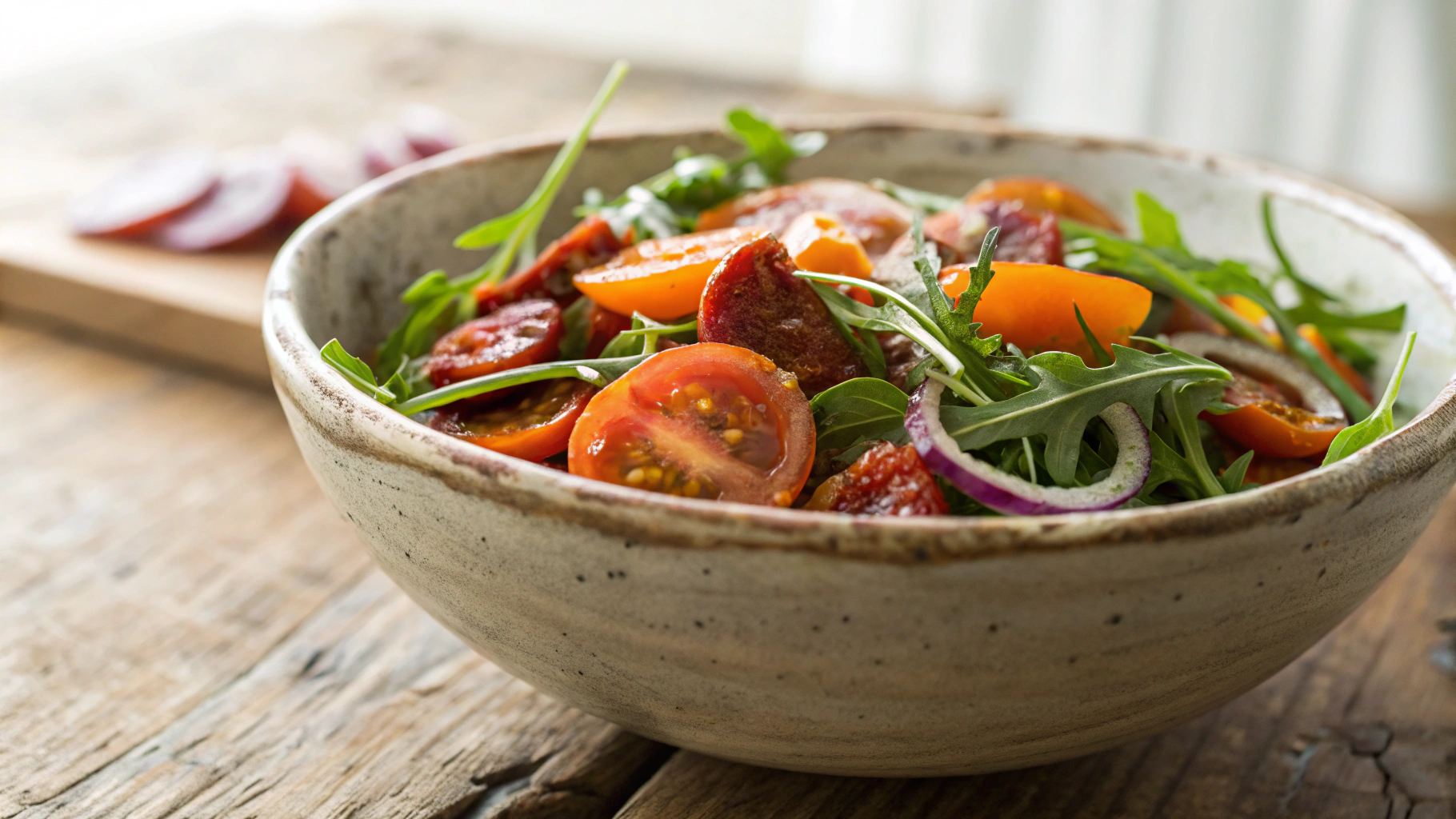 Keto Chorizo and Smoked Salmon Salad
