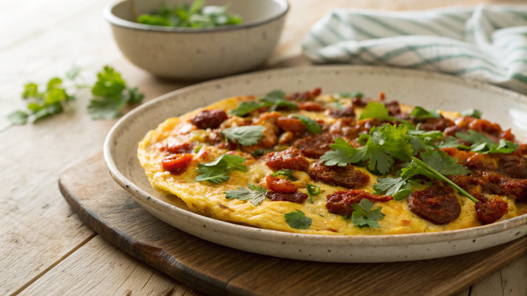 Keto Chorizo Pepperjack Omelette