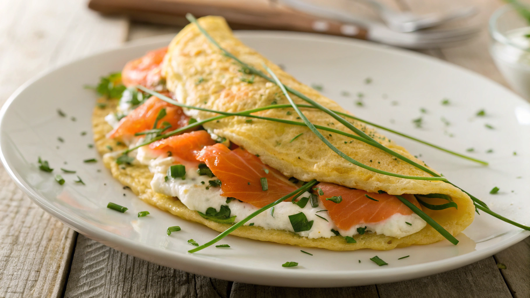 Keto Christmas Brunch Filled Omelette