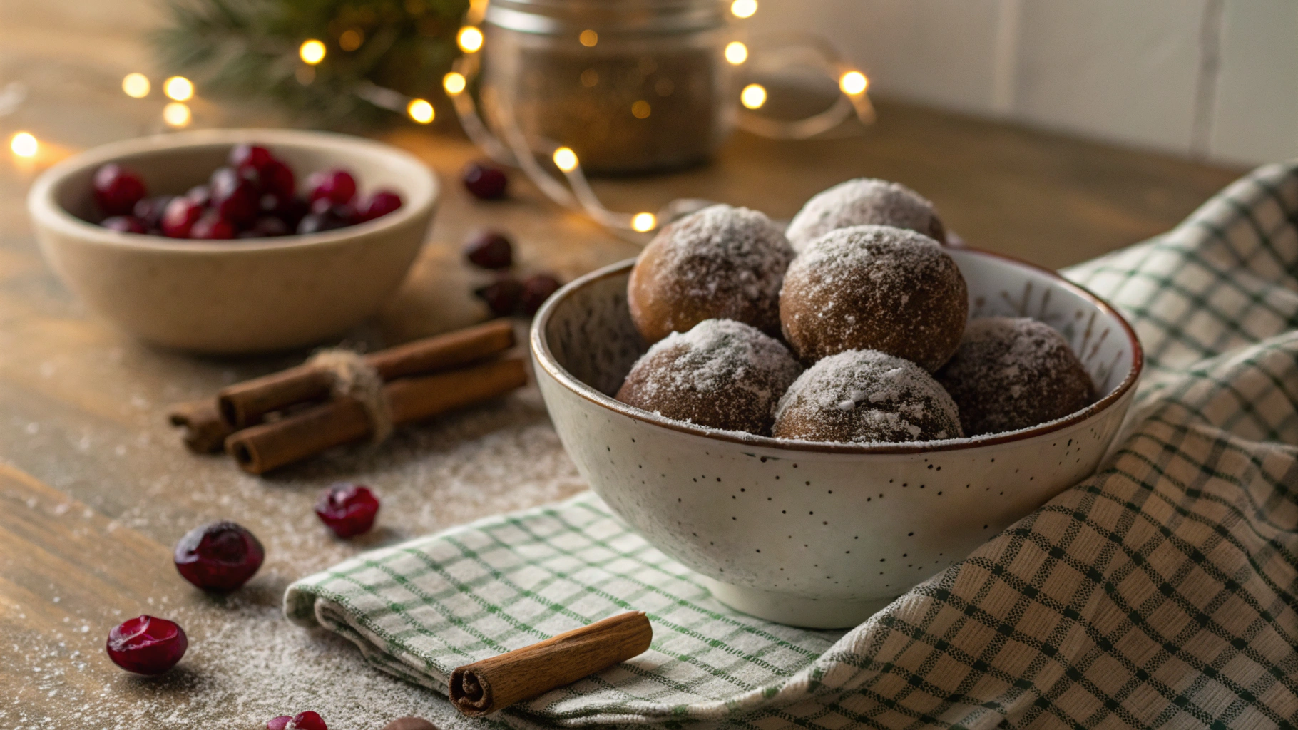Keto Christmas Ginger Rum Balls