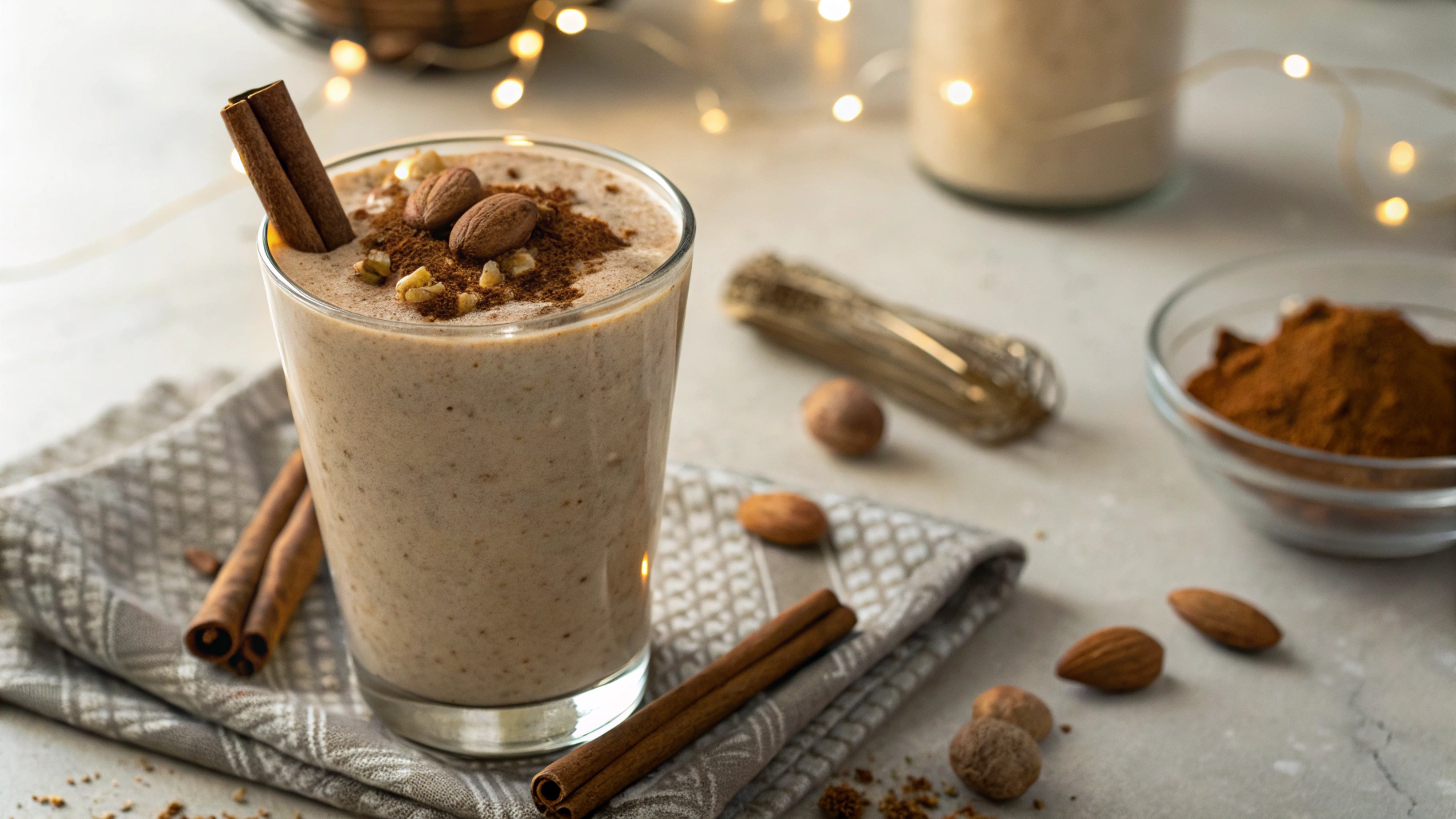 Low Carb Christmas Gingerbread Smoothie