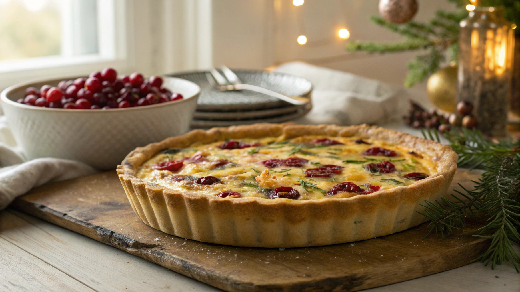 Keto Christmas Quiche