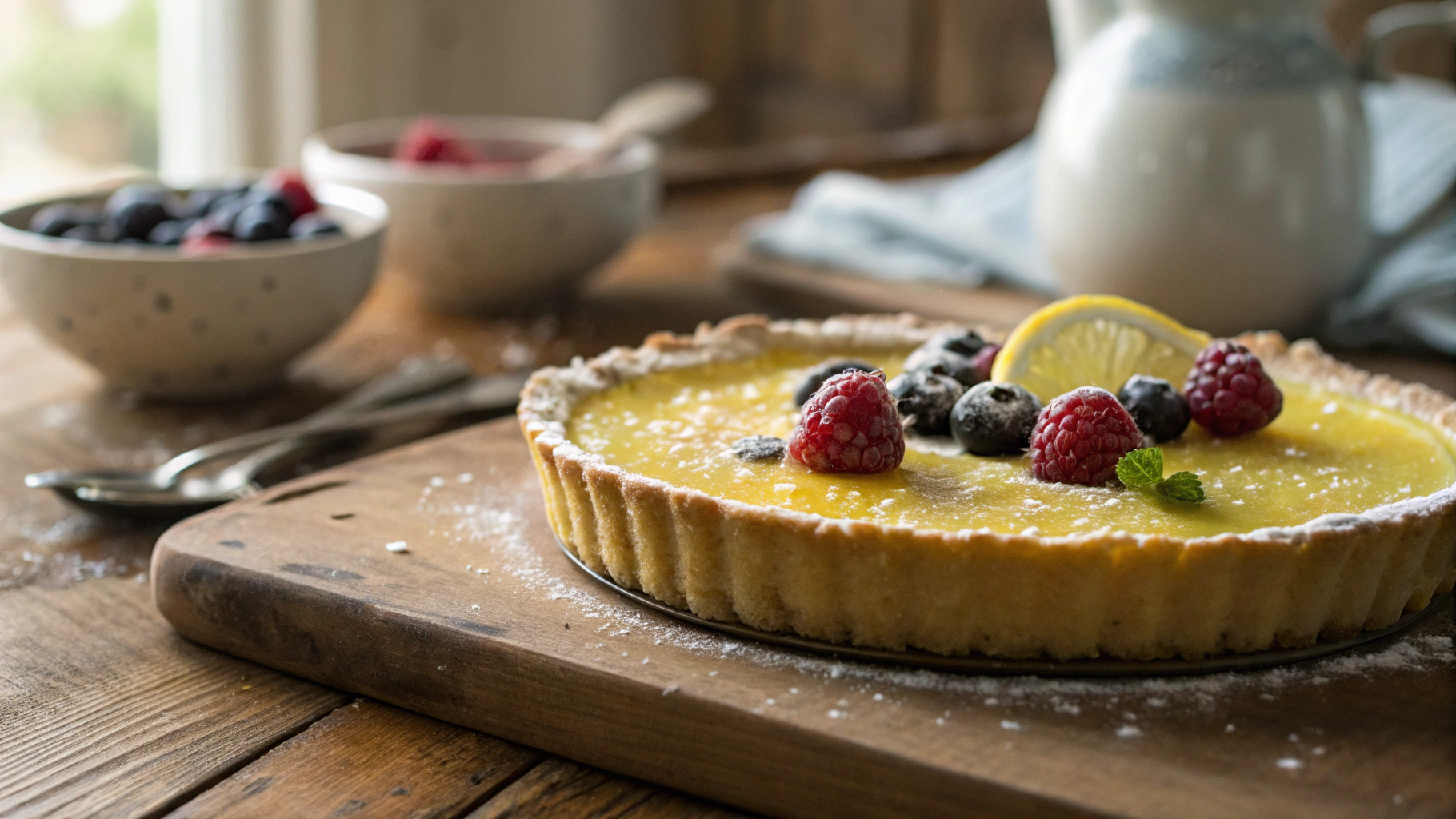 Keto Christmas Vegan Lemon Tart