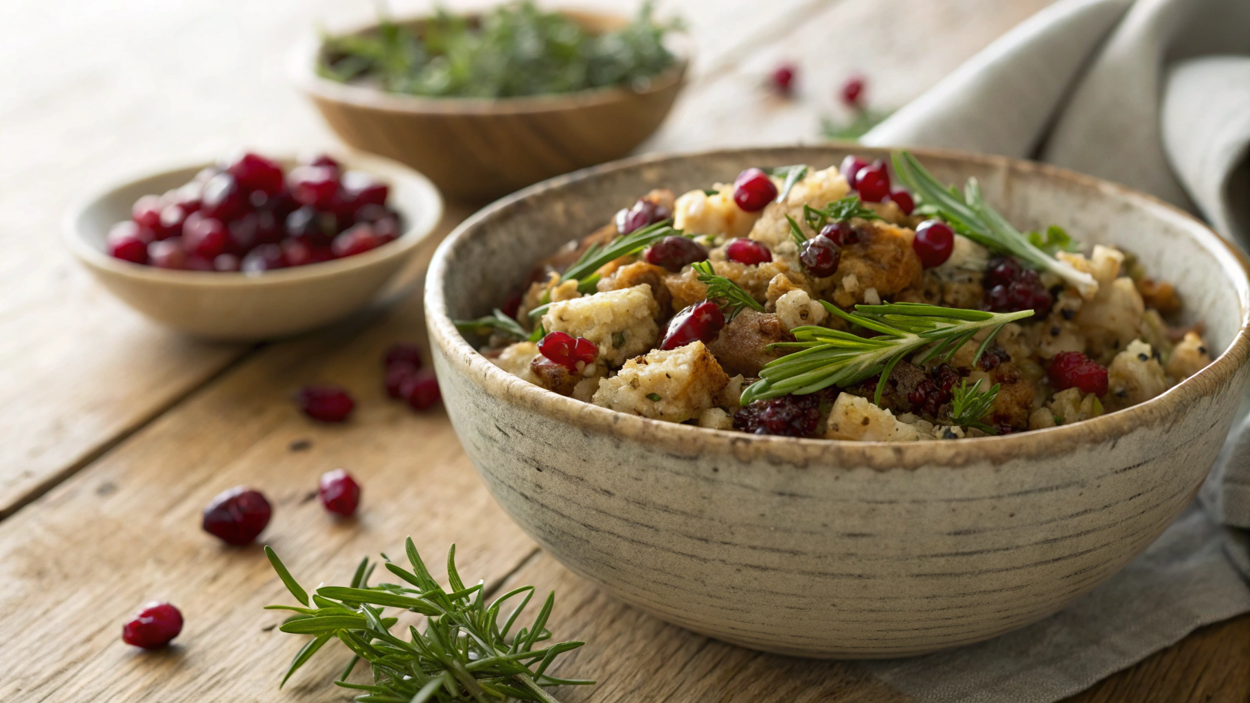Keto Christmas Vegetarian Mushroom Dressing