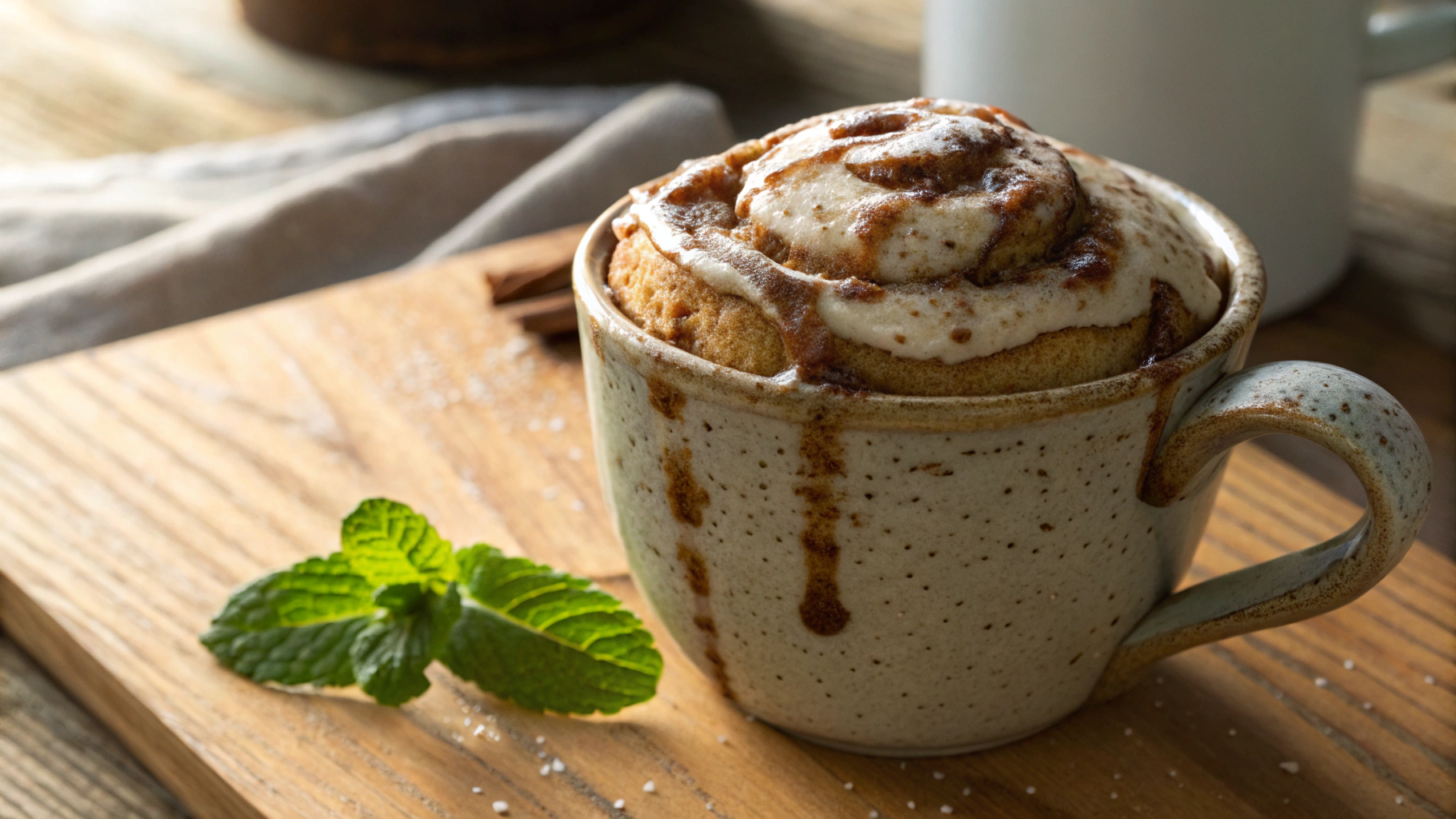 Keto Cinnamon Roll Mug Cake