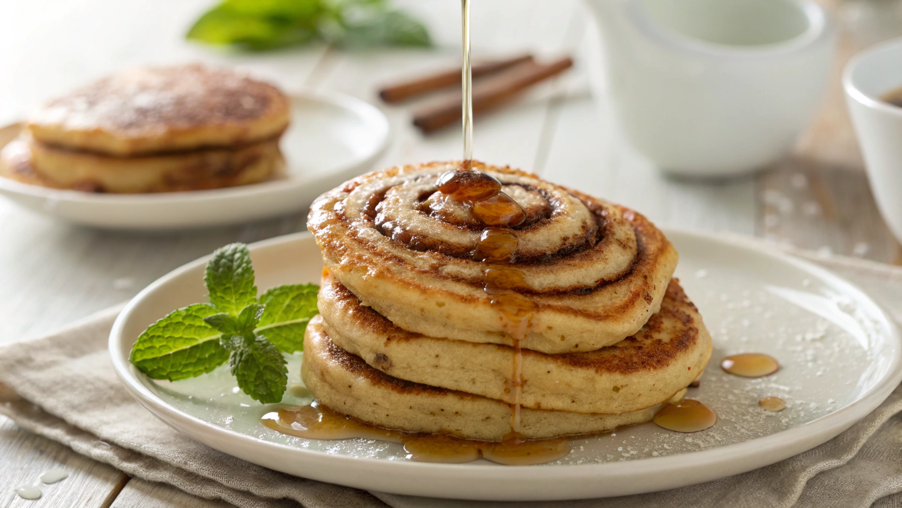 Keto Cinnamon Roll Pancakes