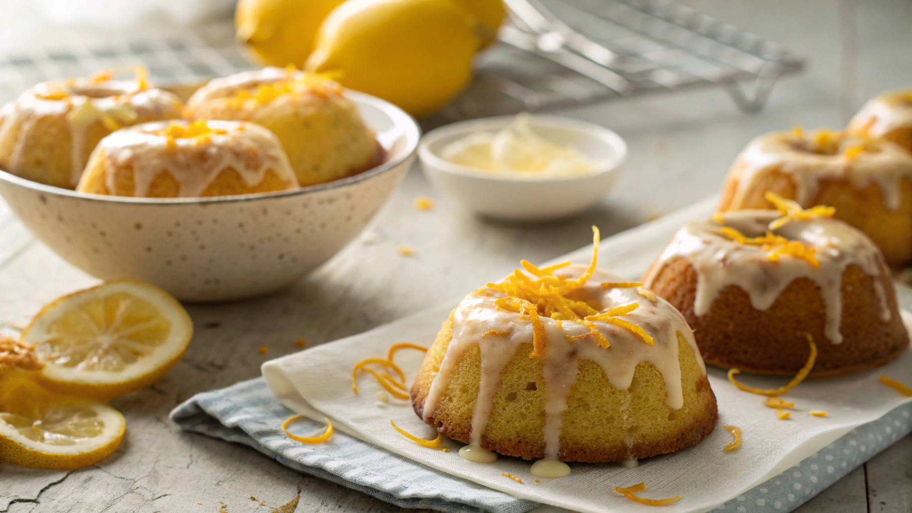 Keto Citrus Butter Cakes