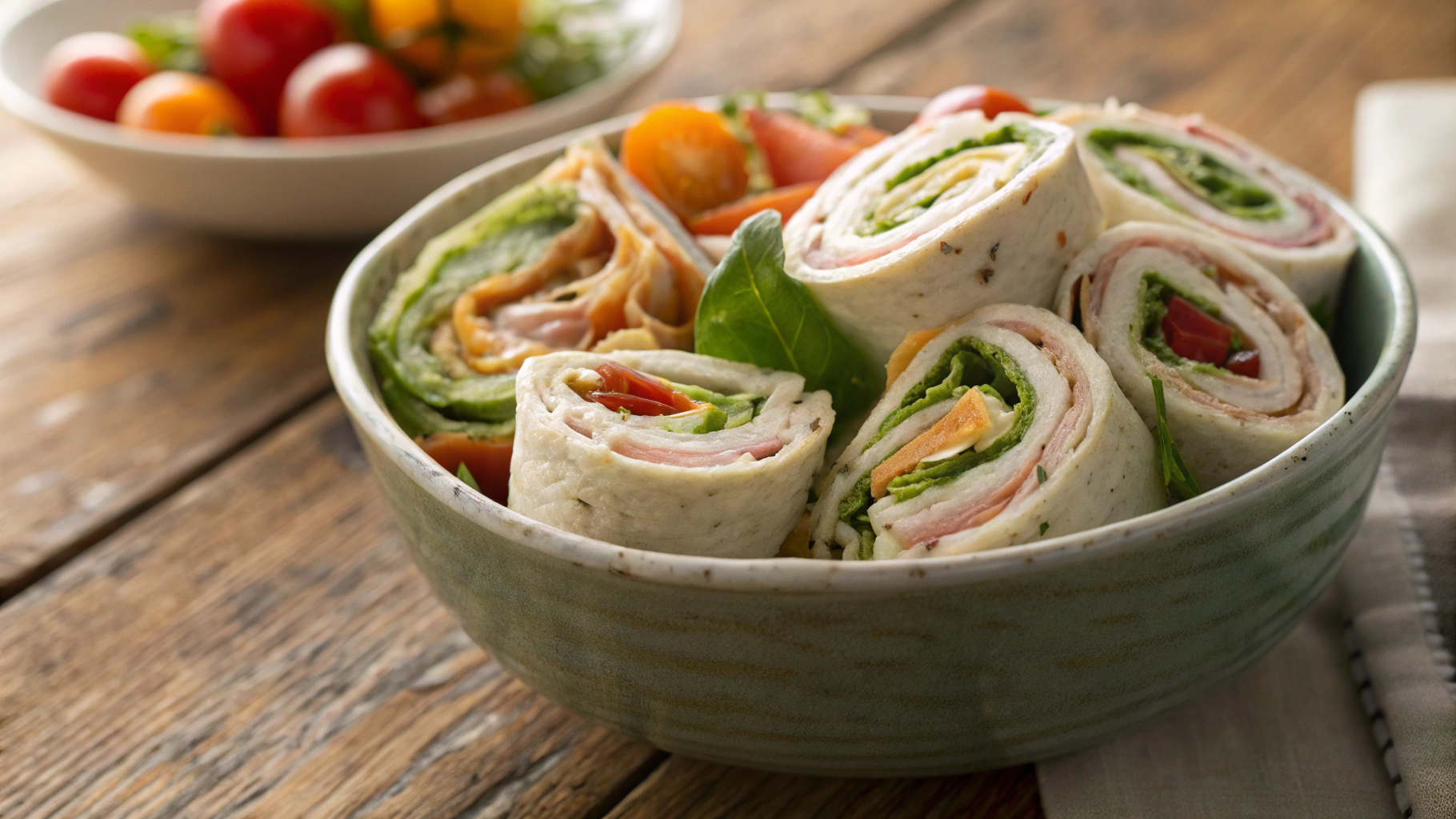 Keto Club Sandwich Pinwheels w Cream Cheese