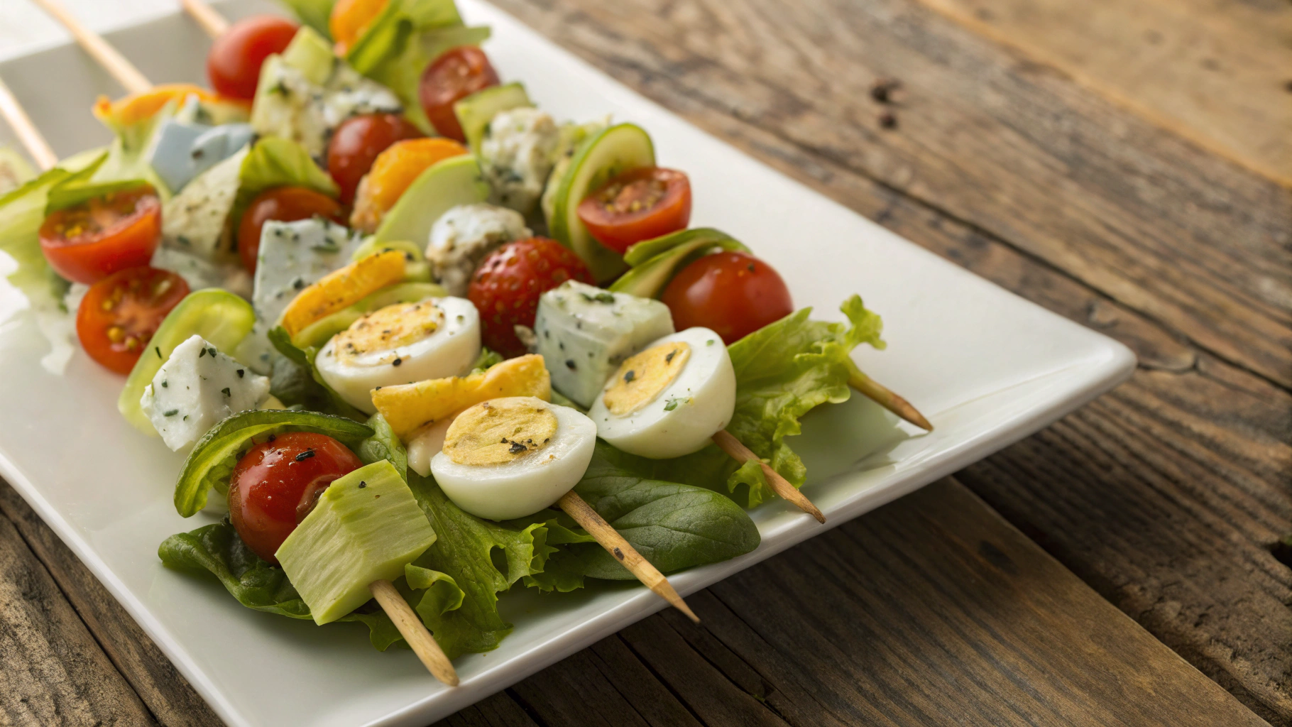 Keto Cobb Salad On A Stick