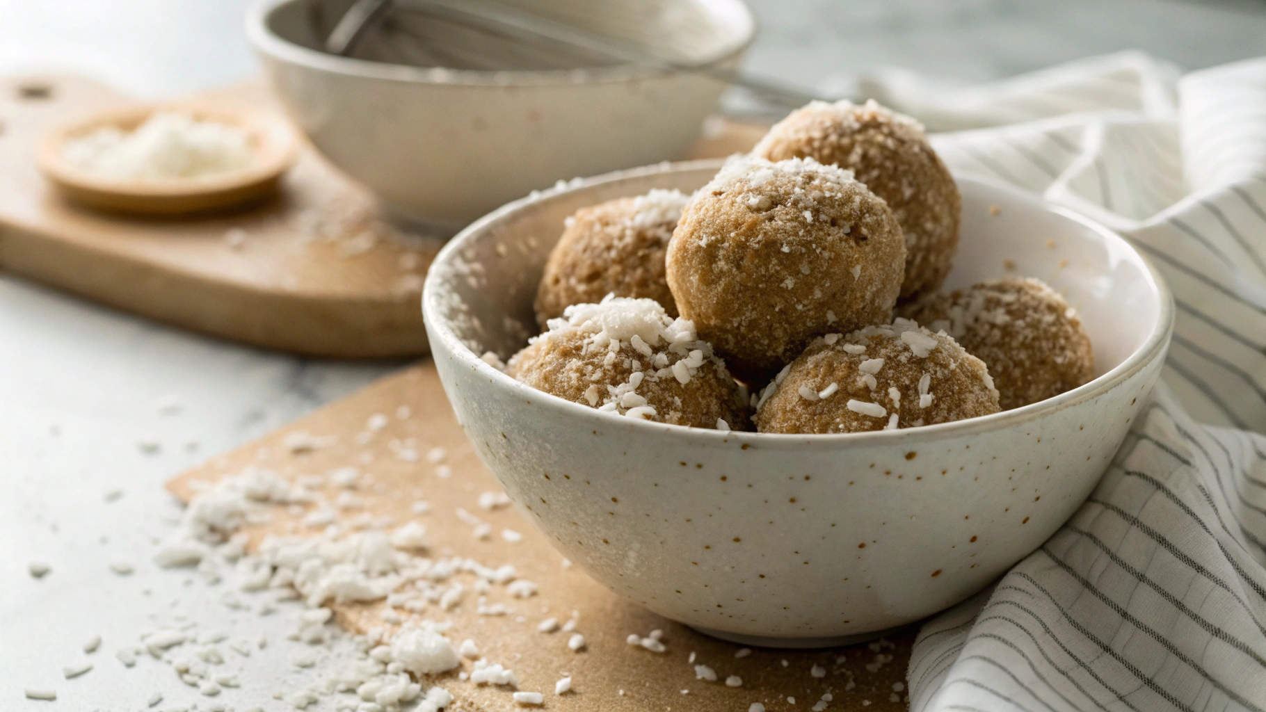 Keto Coconut and Tahini Fat Bombs