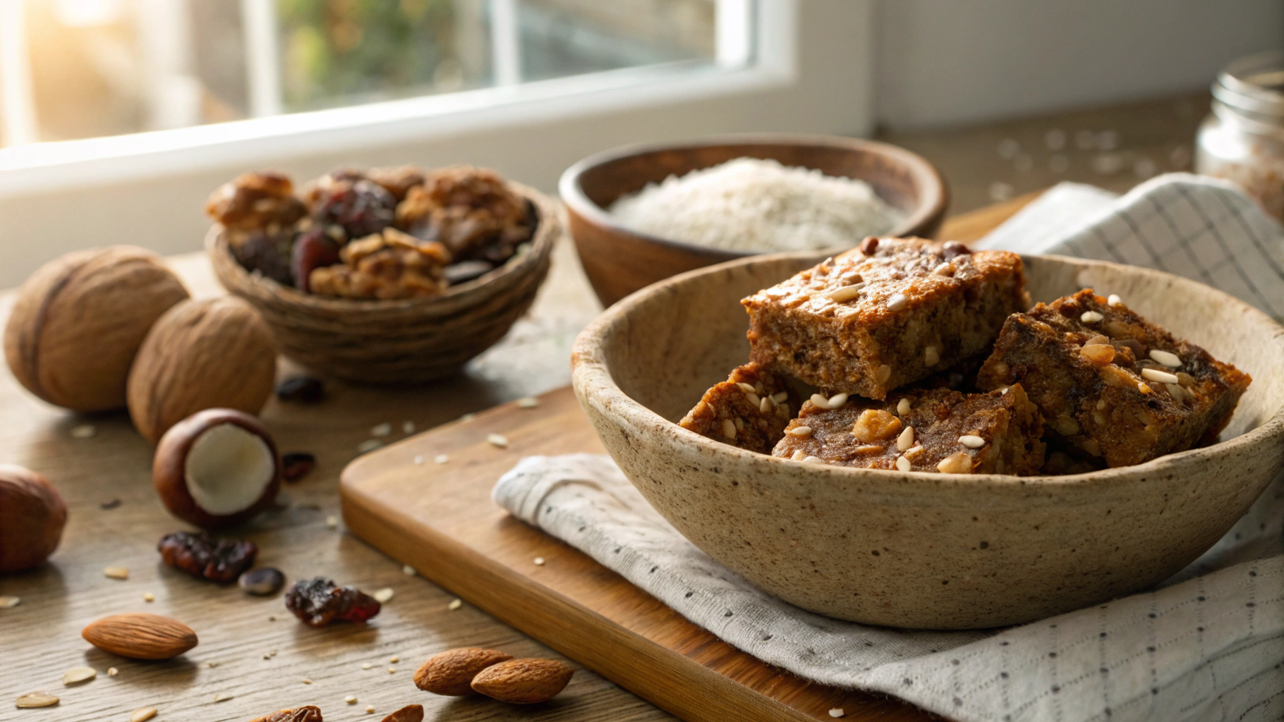 Keto Coconut Breakfast Bars