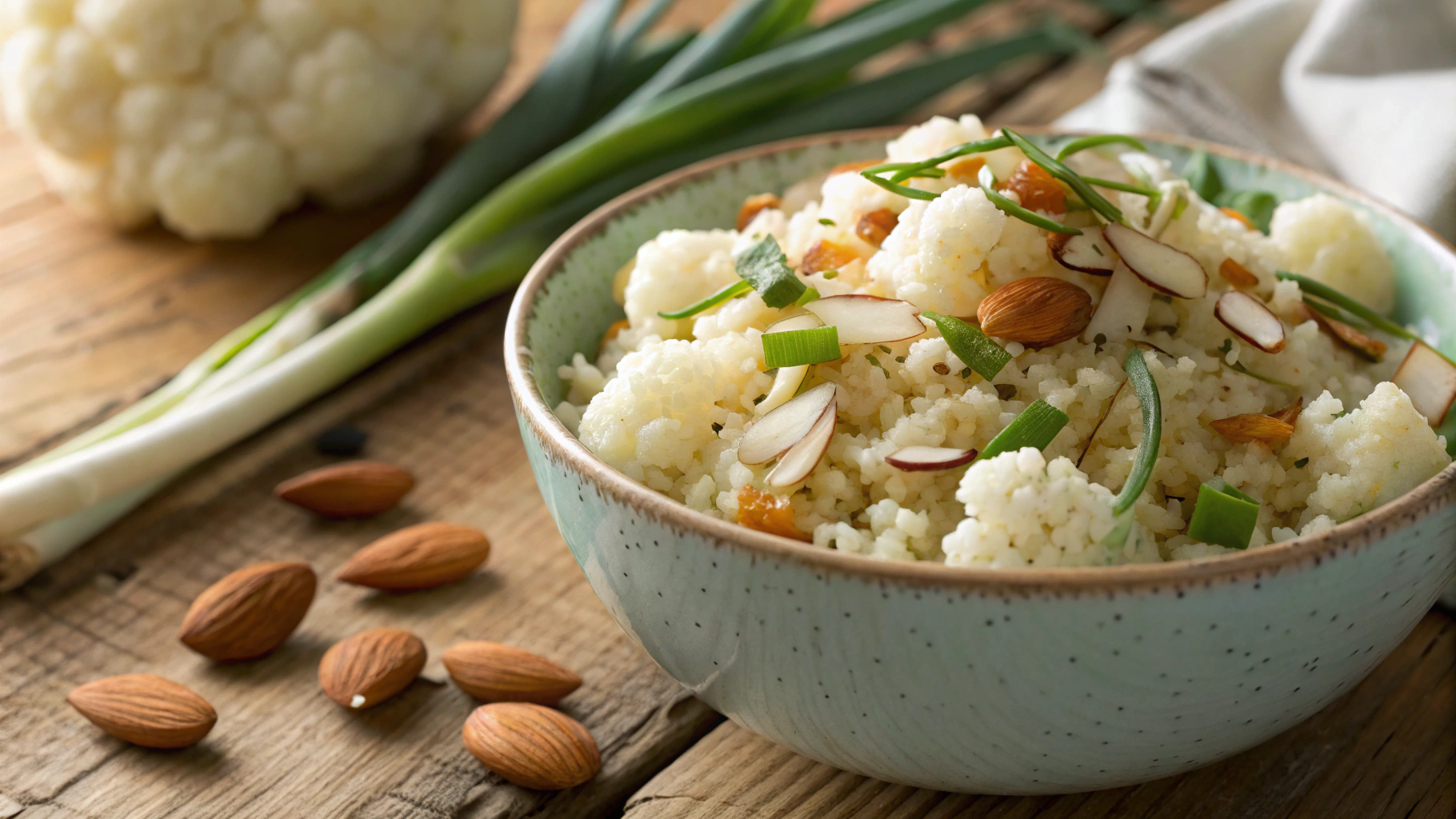 Keto Coconut Cauliflower Rice Pilaf
