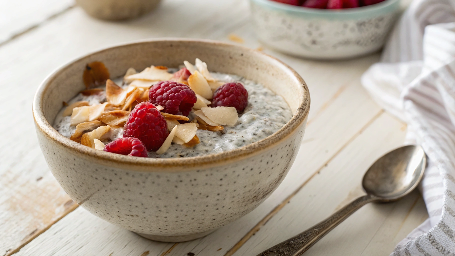 Keto Coconut Chia Pudding Cereal