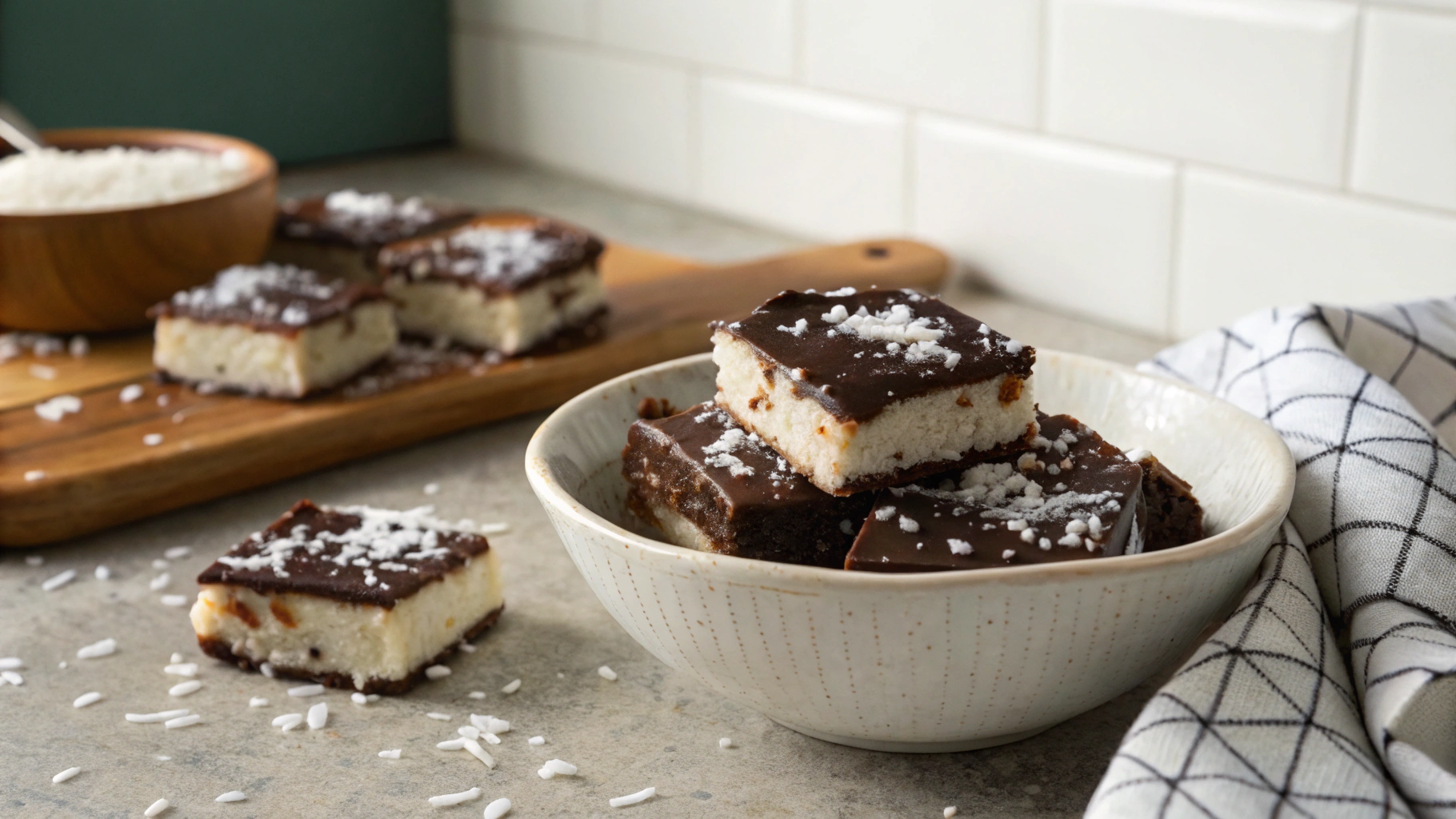 Keto Coconut Chocolate Squares