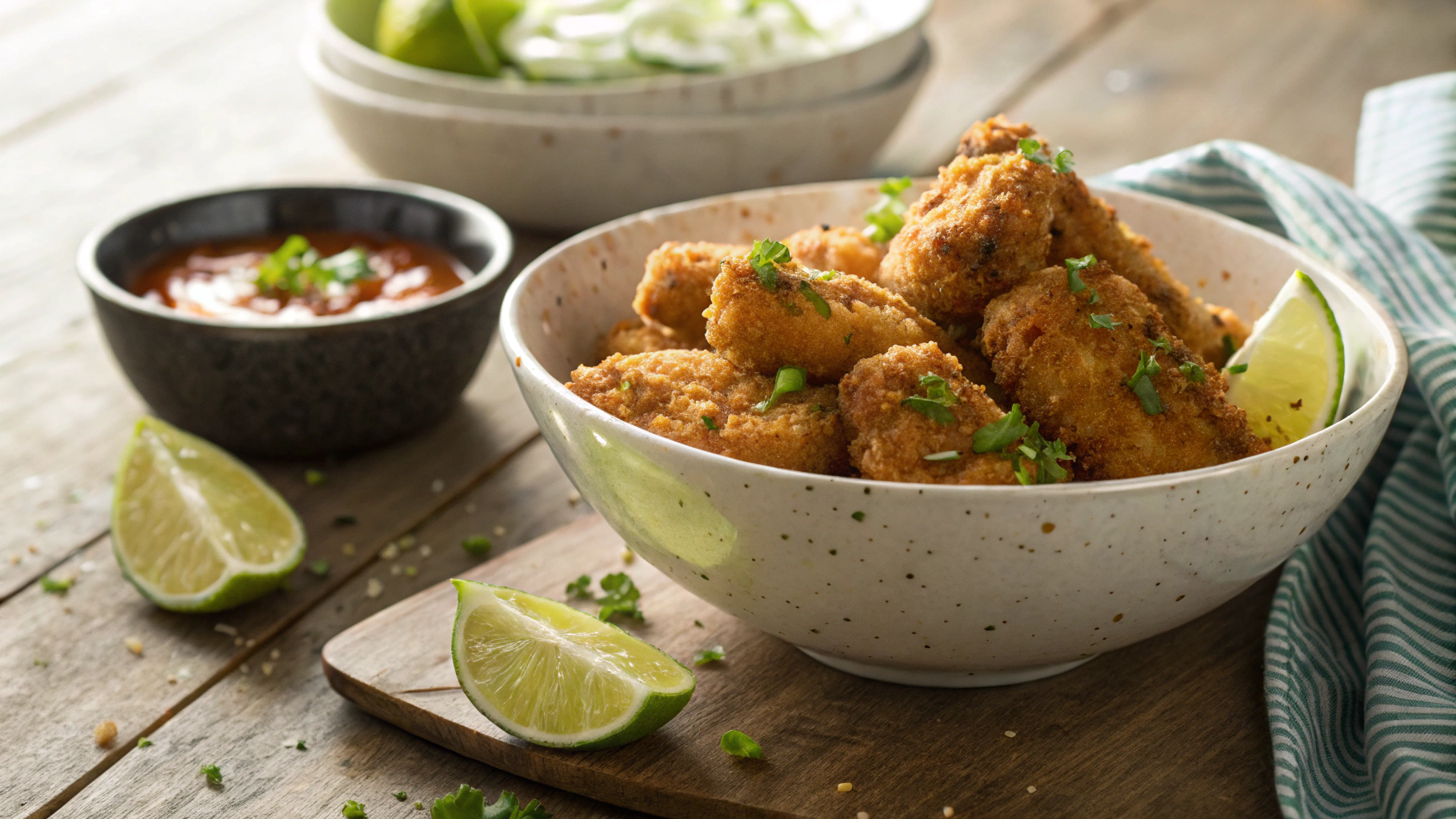 Keto Coconut Lime Chicken Dippers