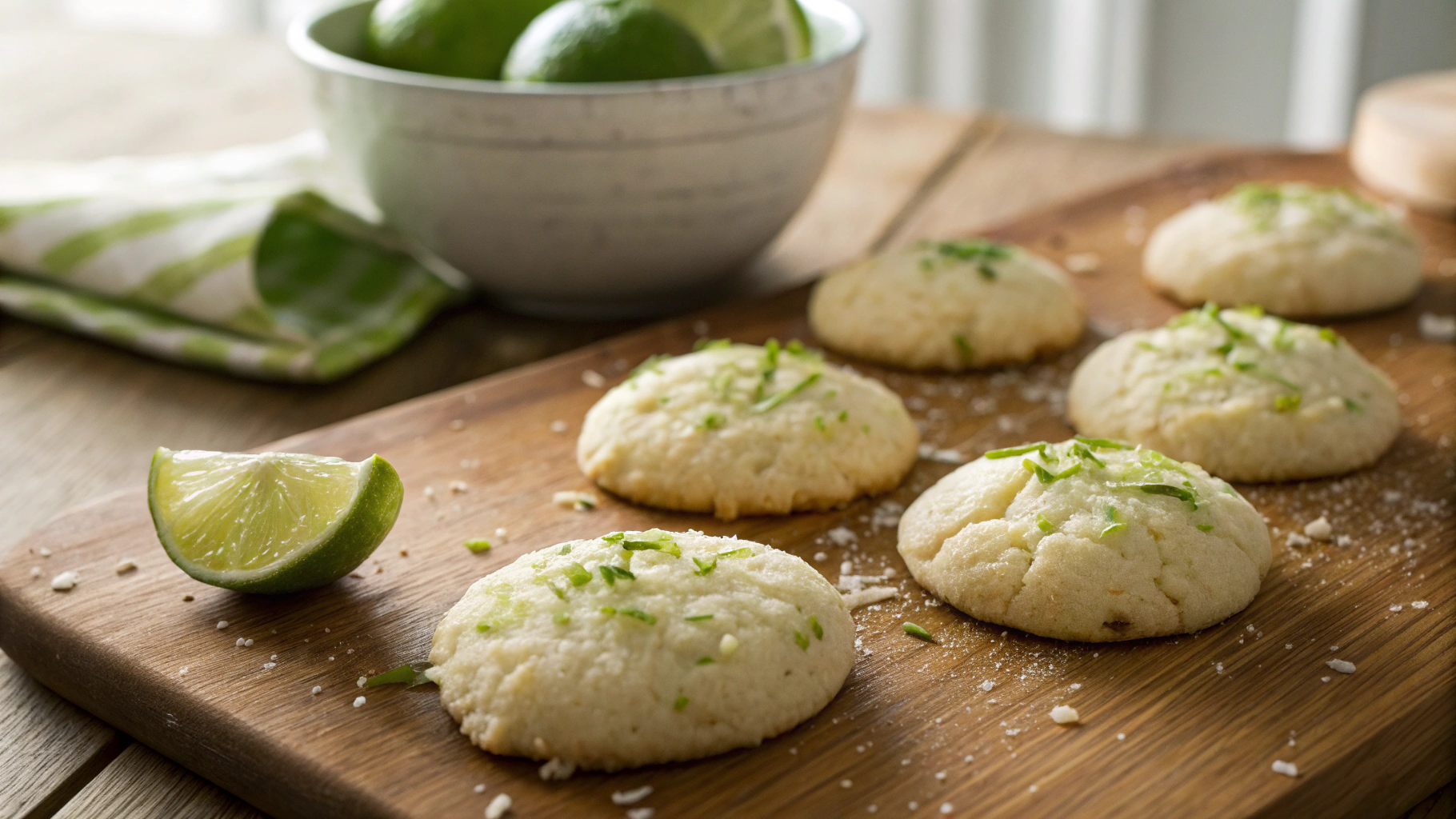 Keto Coconut Lime Cookies