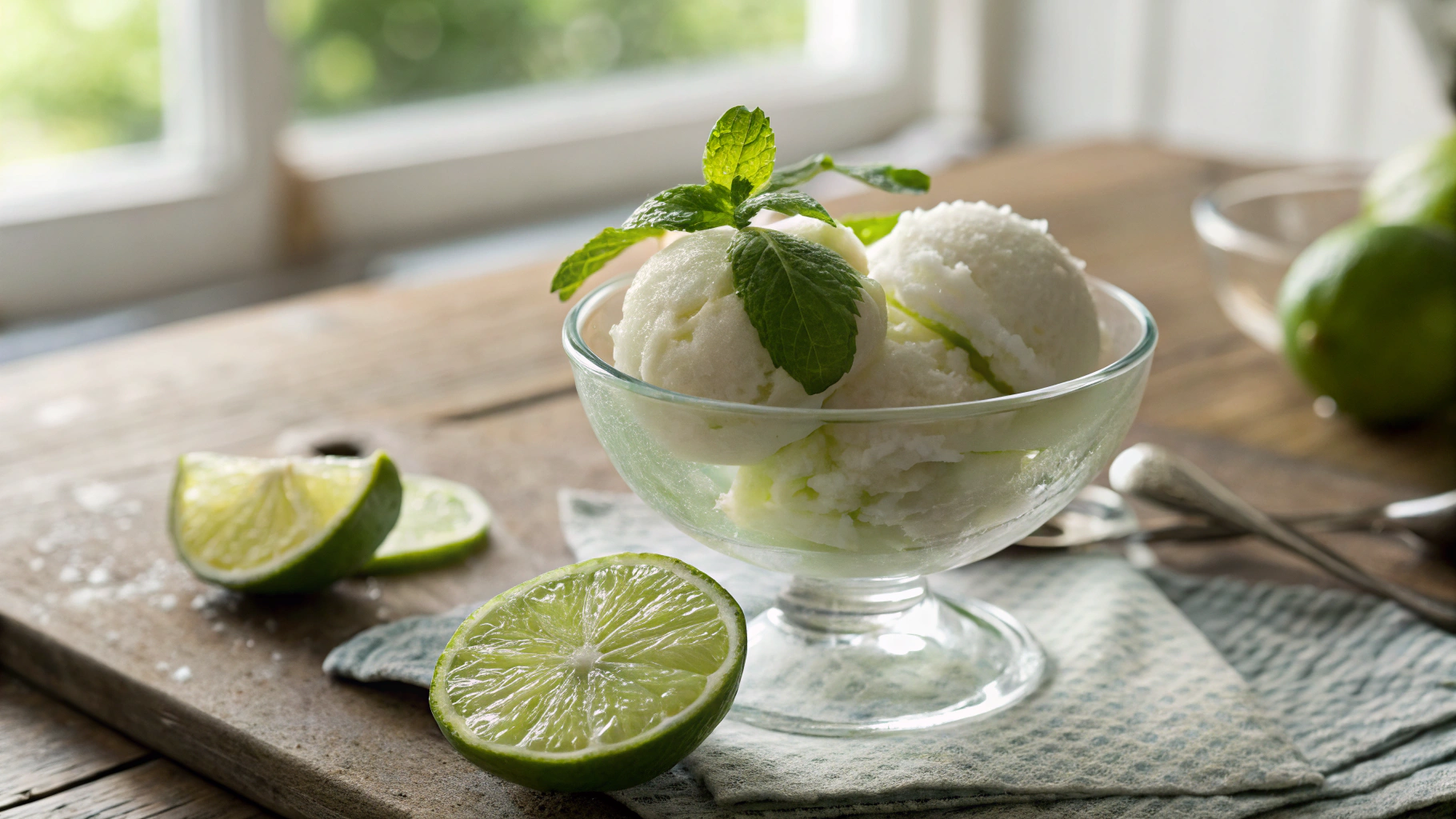 Keto Coconut Lime Sorbet