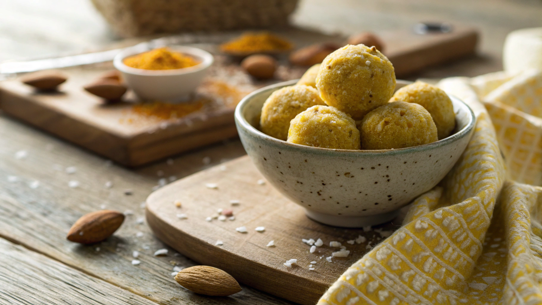 Keto Coconut Turmeric Fat Bomb Bites