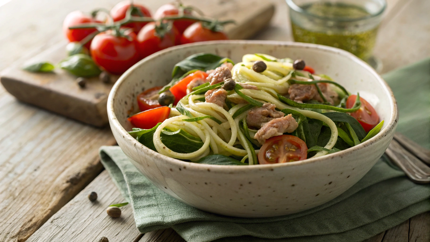 Keto Cold Tuna Noodle Salad
