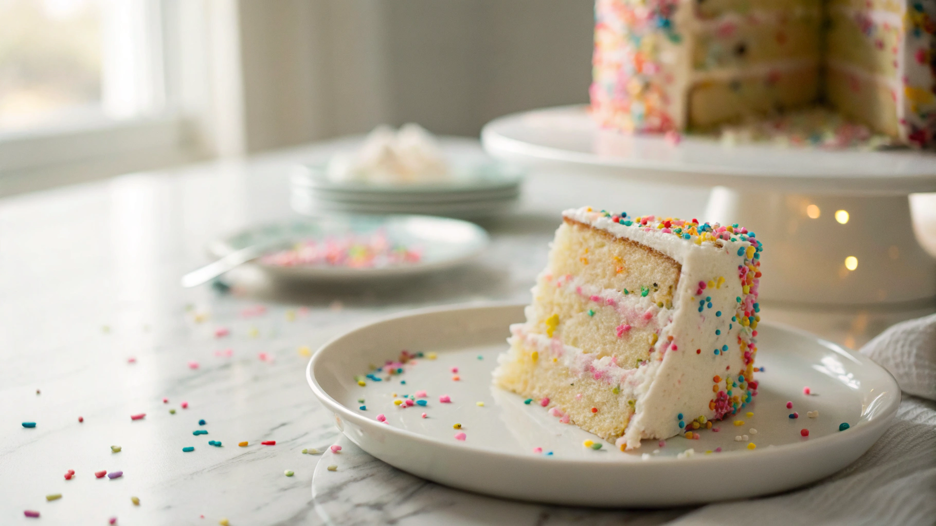 Keto Confetti Birthday Cake