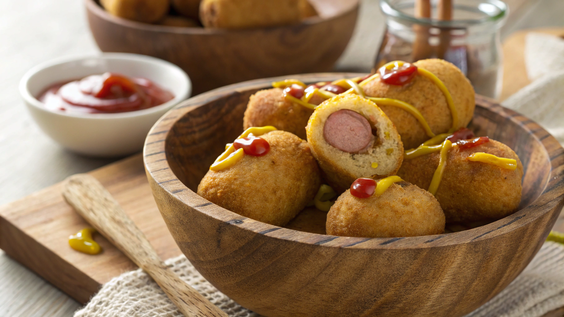 Keto Corn Dog Bites