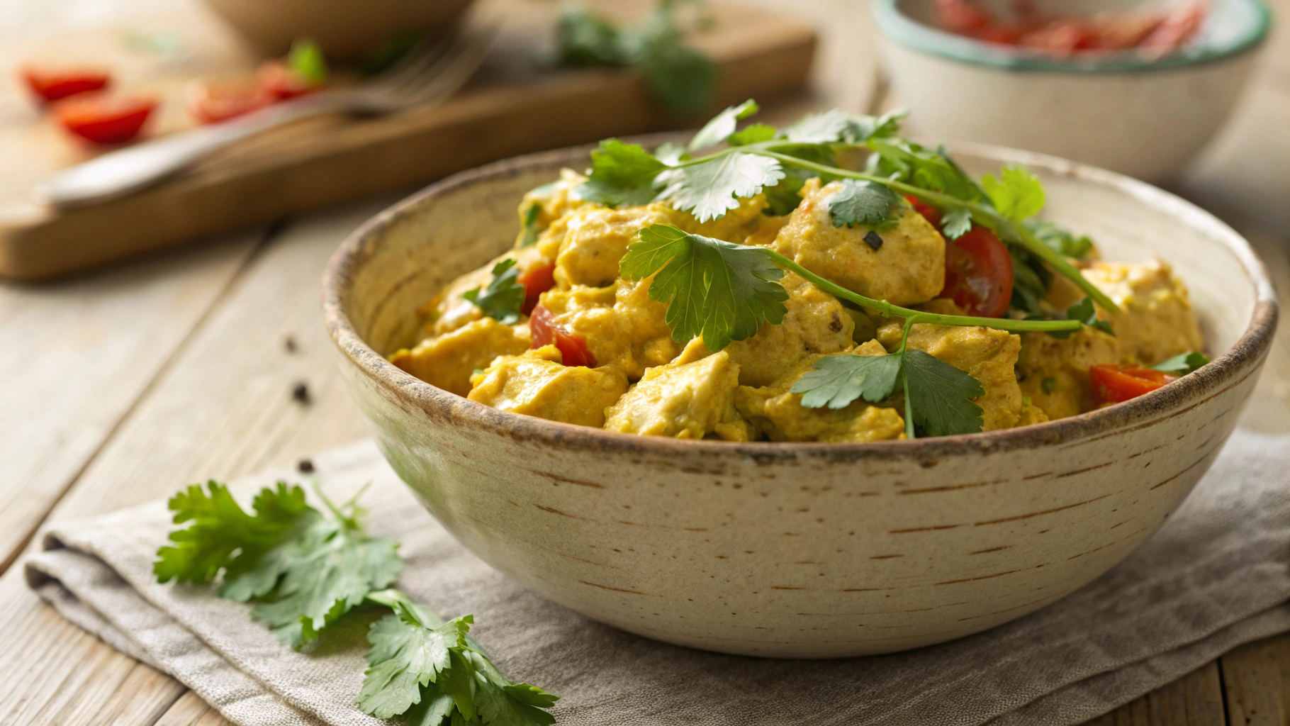 Keto Coronation Chicken