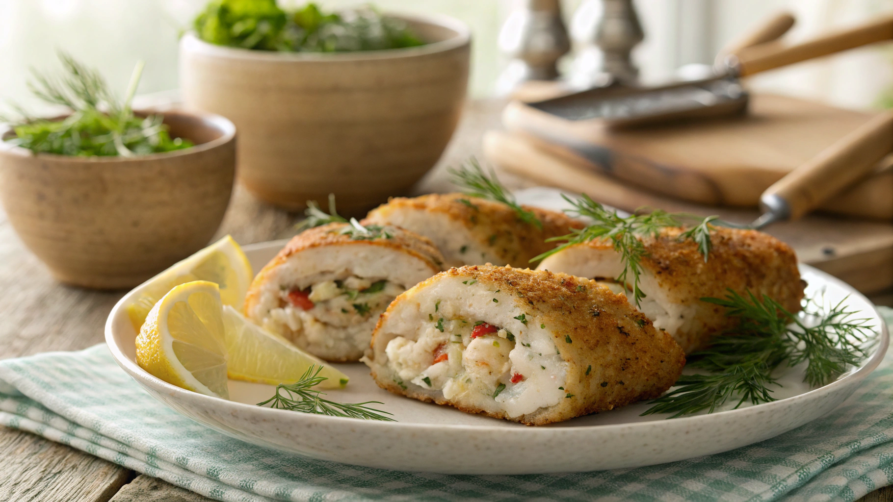Keto Crab Stuffed White Fish