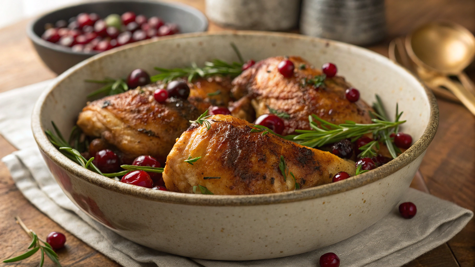 Keto Cranberry Chicken Thighs