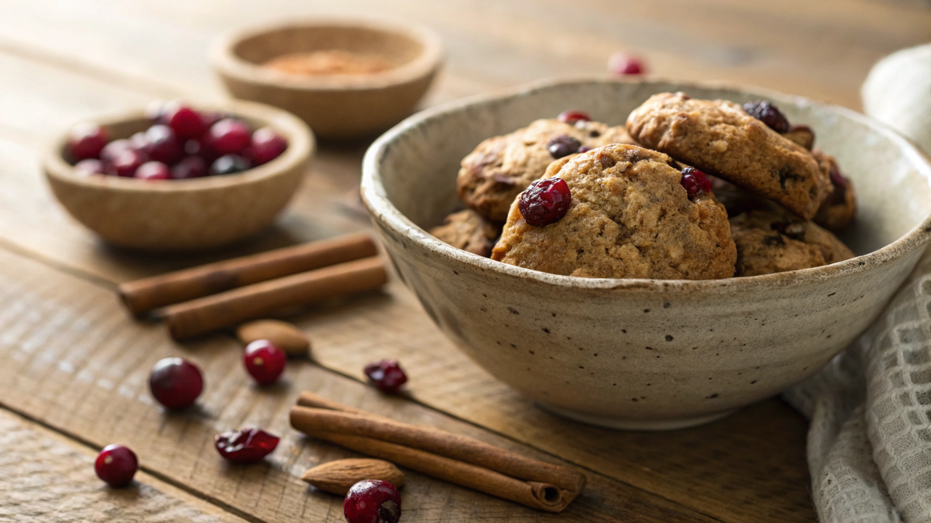 Keto Cranberry Oatmeal Cookies