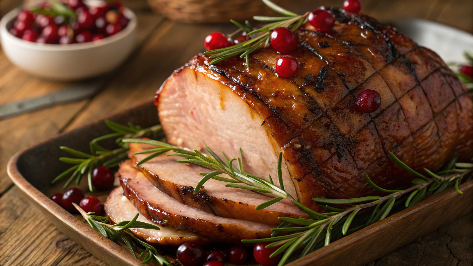 Keto Cranberry, Orange and Ginger Thanksgiving Ham