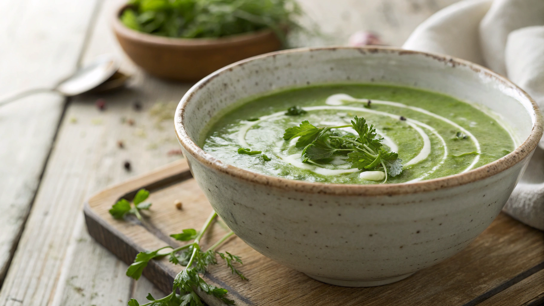Keto Cream of Lettuce Soup