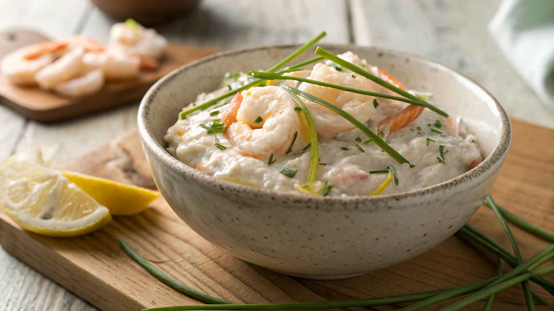 Keto Creamy Chive and Shrimp Dip