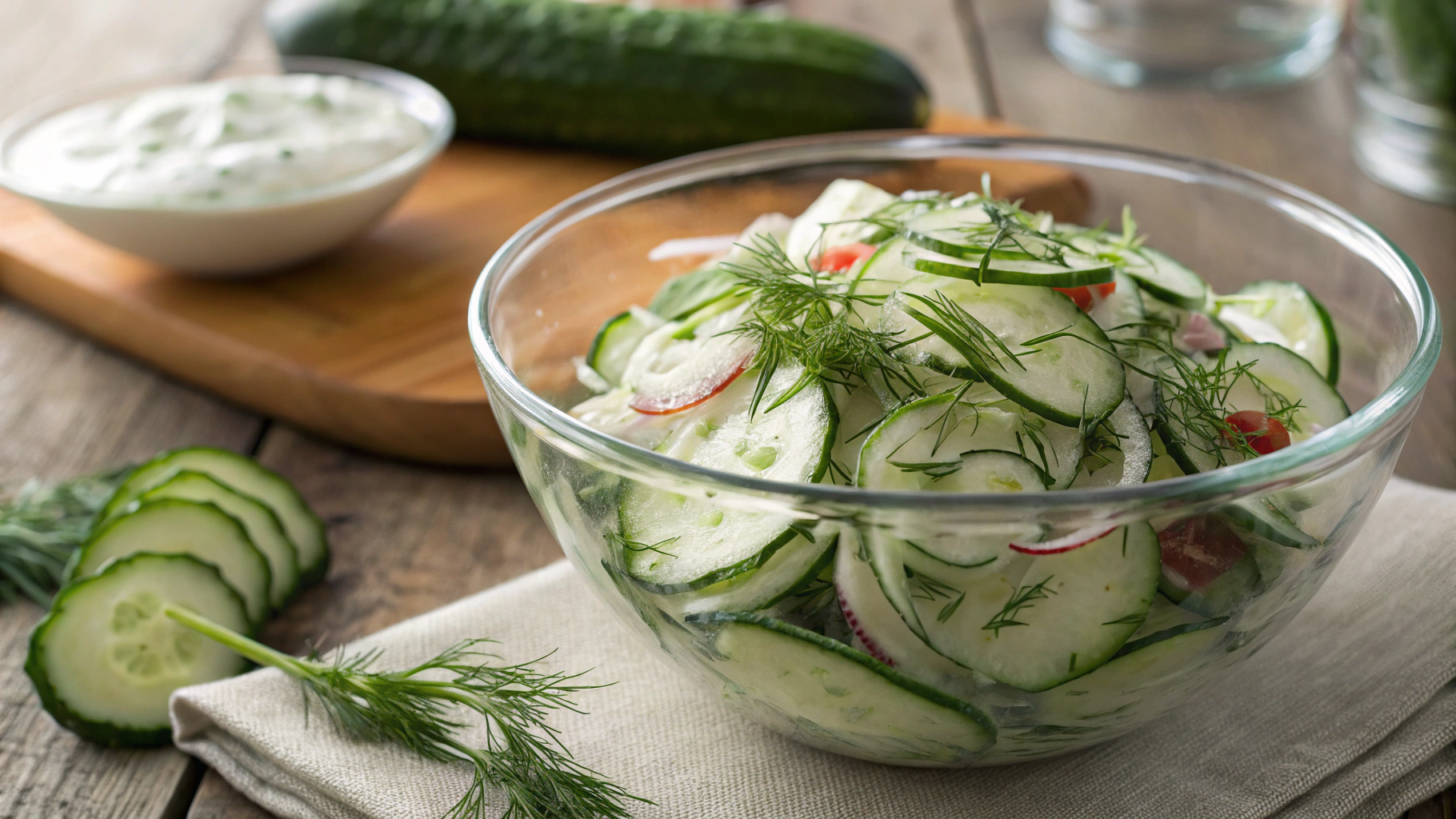Keto Creamy Cucumber Salad