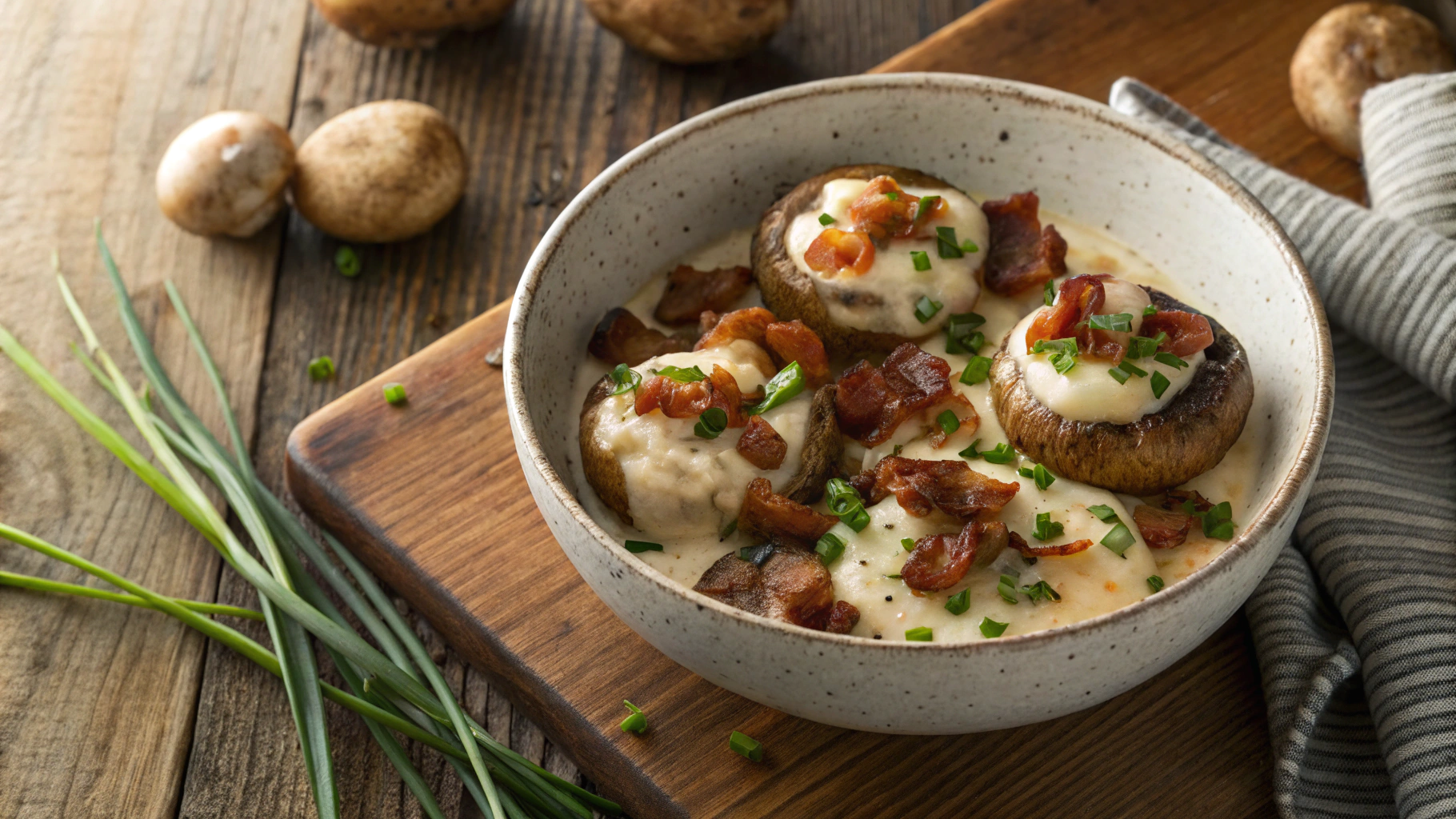 Keto Creamy Mushrooms