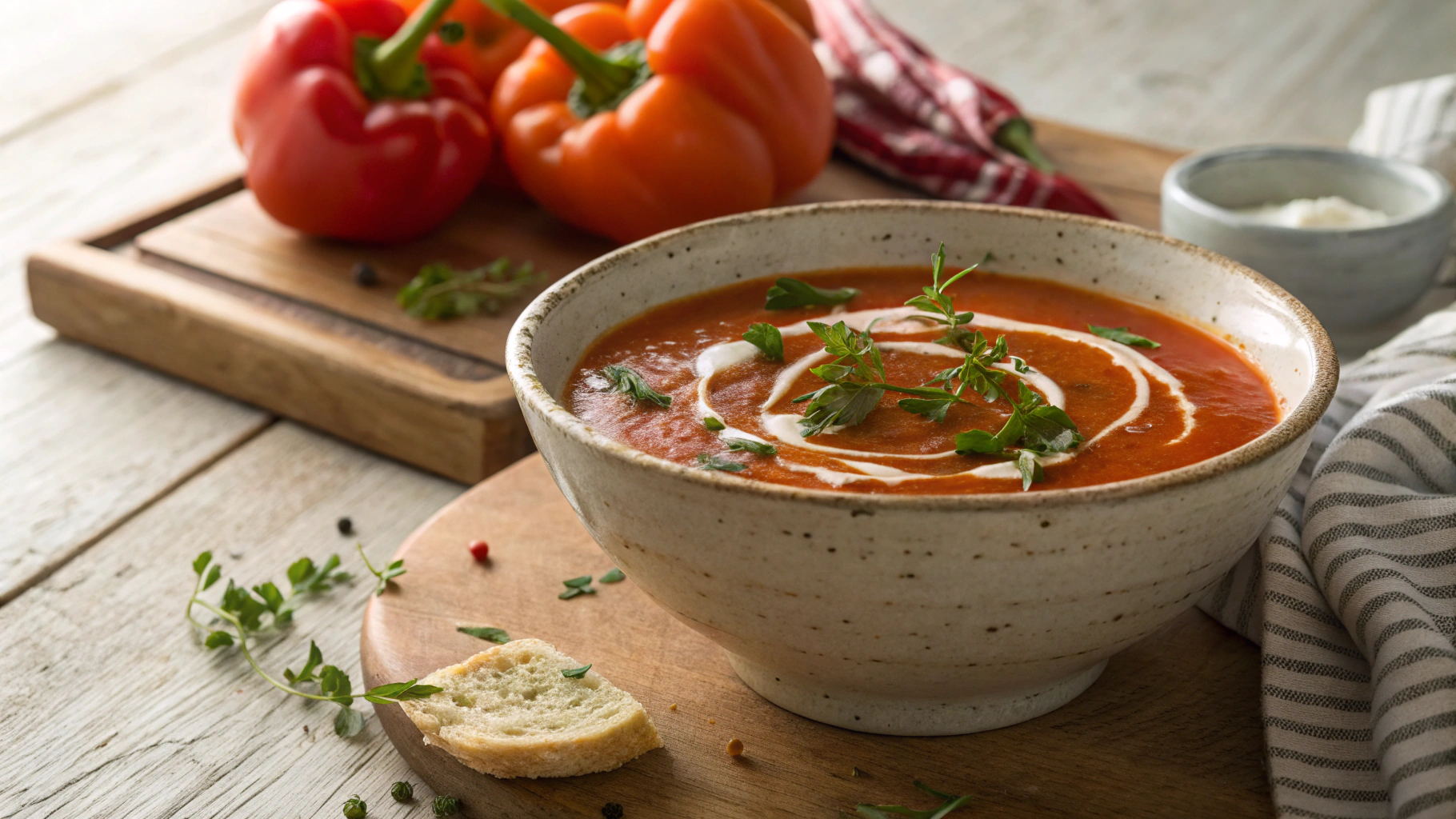 Low Carb Creamy Pepper Soup