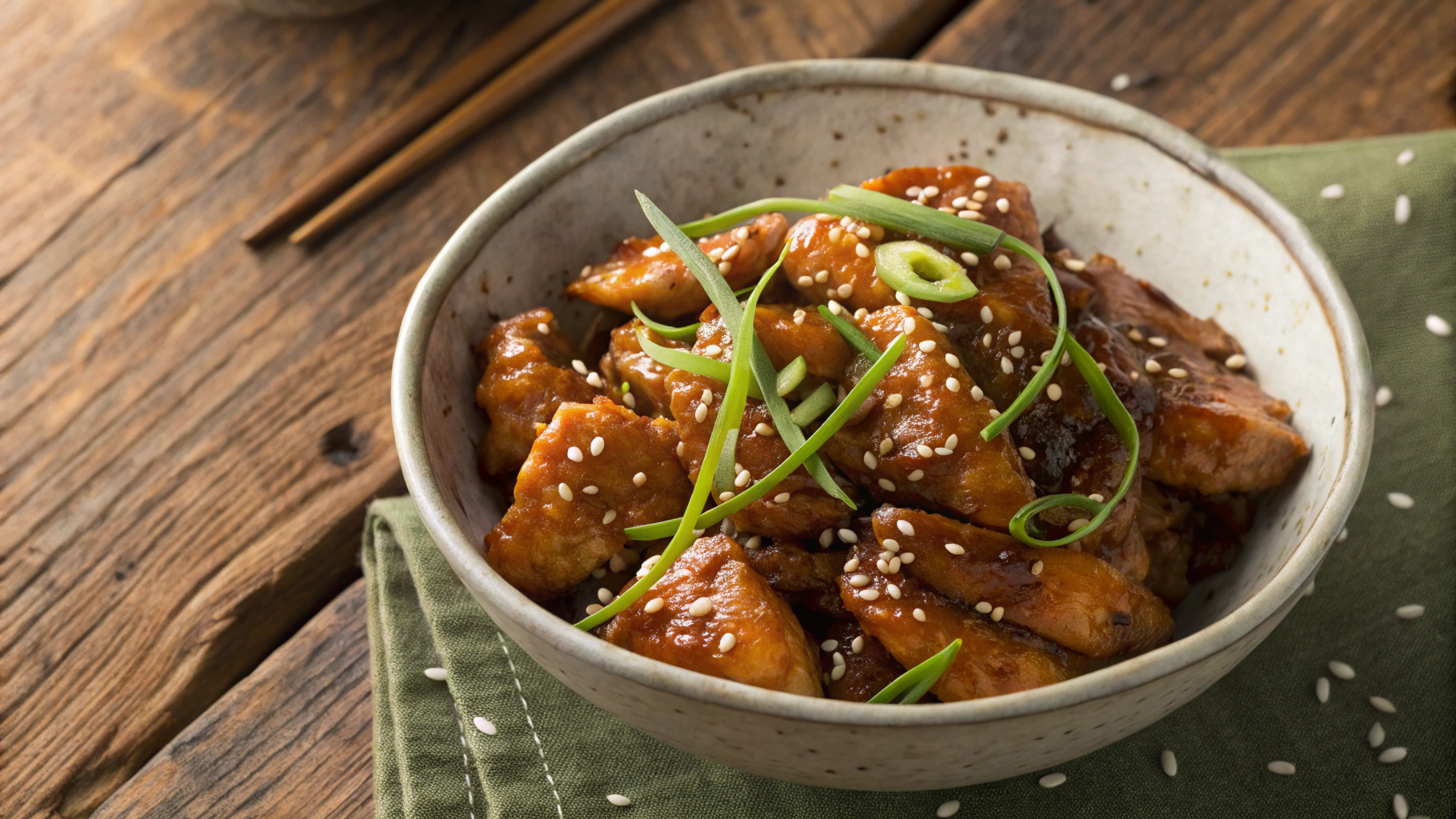 Keto Crispy Teriyaki Chicken