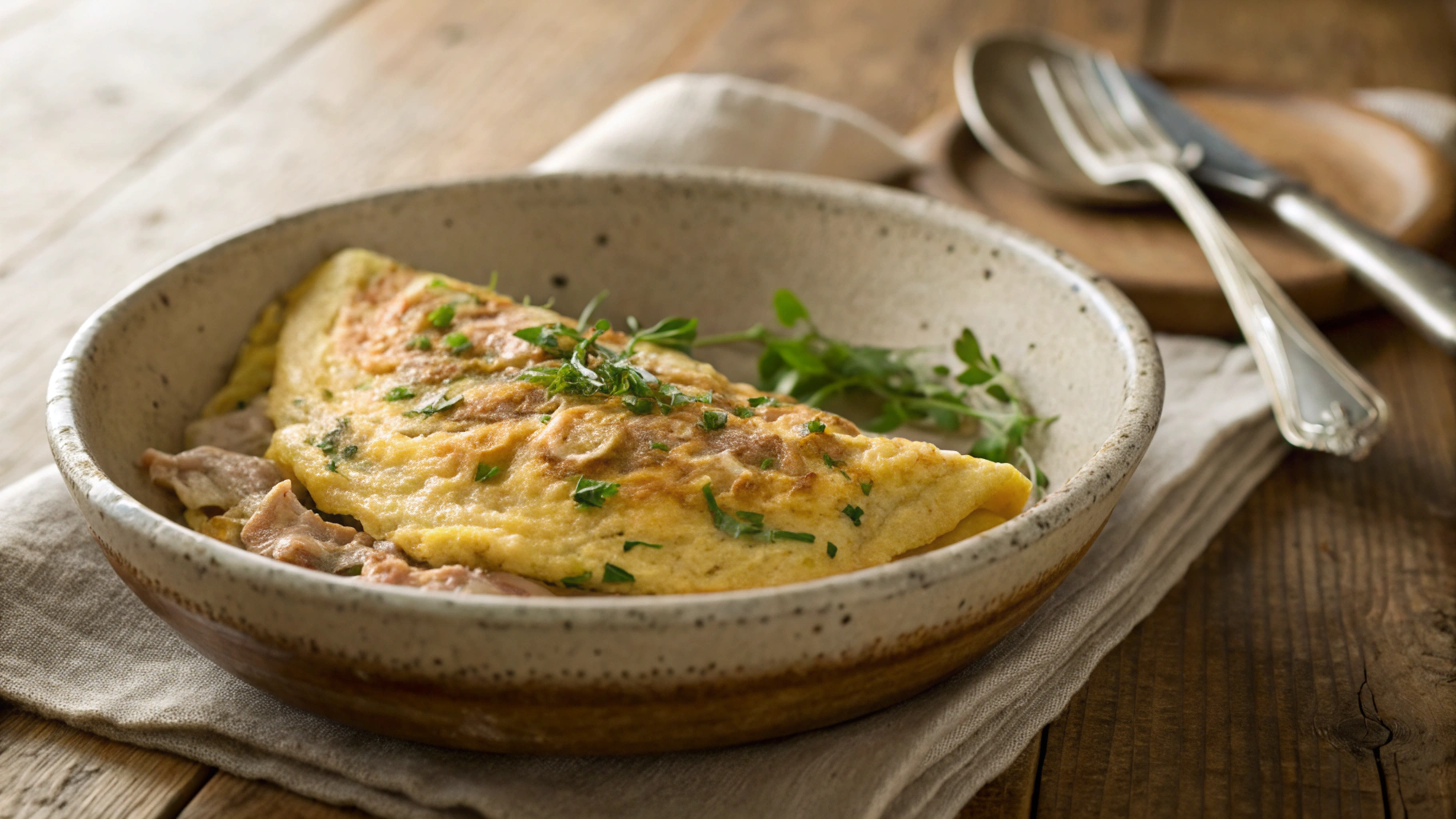 Keto Crispy Tuna Omelette