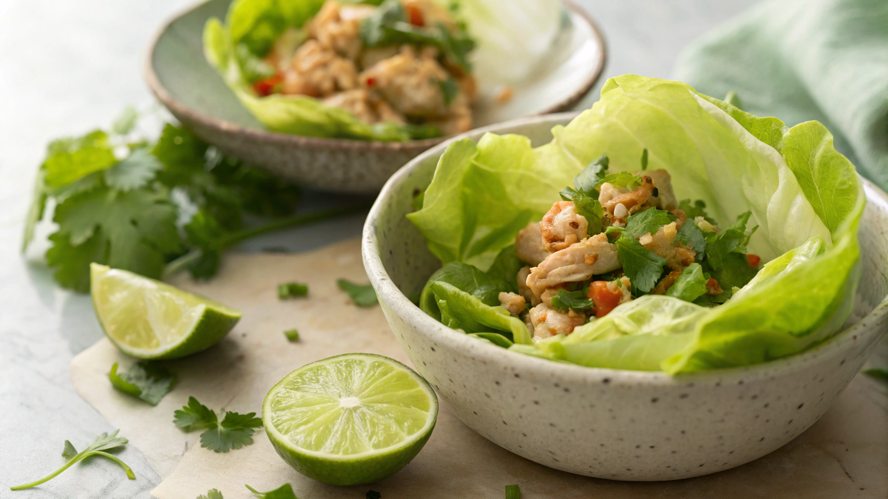 Keto Crock Pot Chicken Taco Lettuce Cups