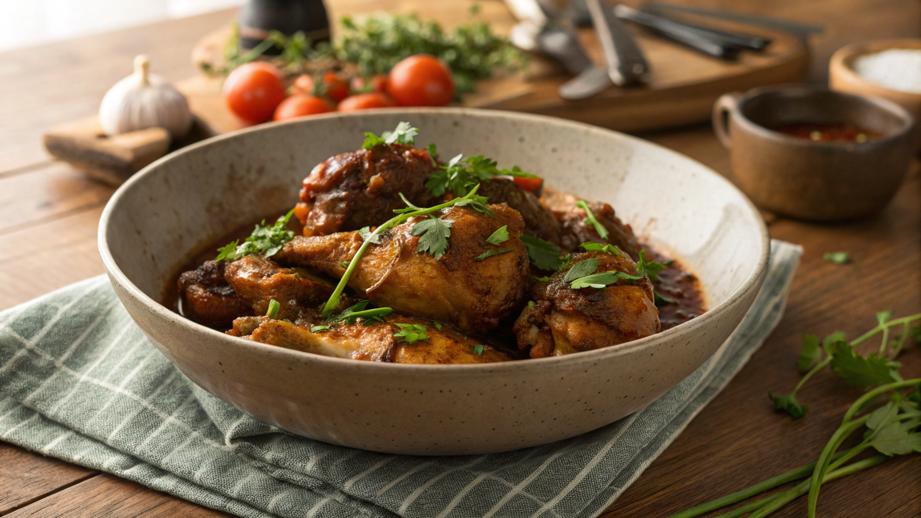 Keto Crockpot Adobo Style Chicken