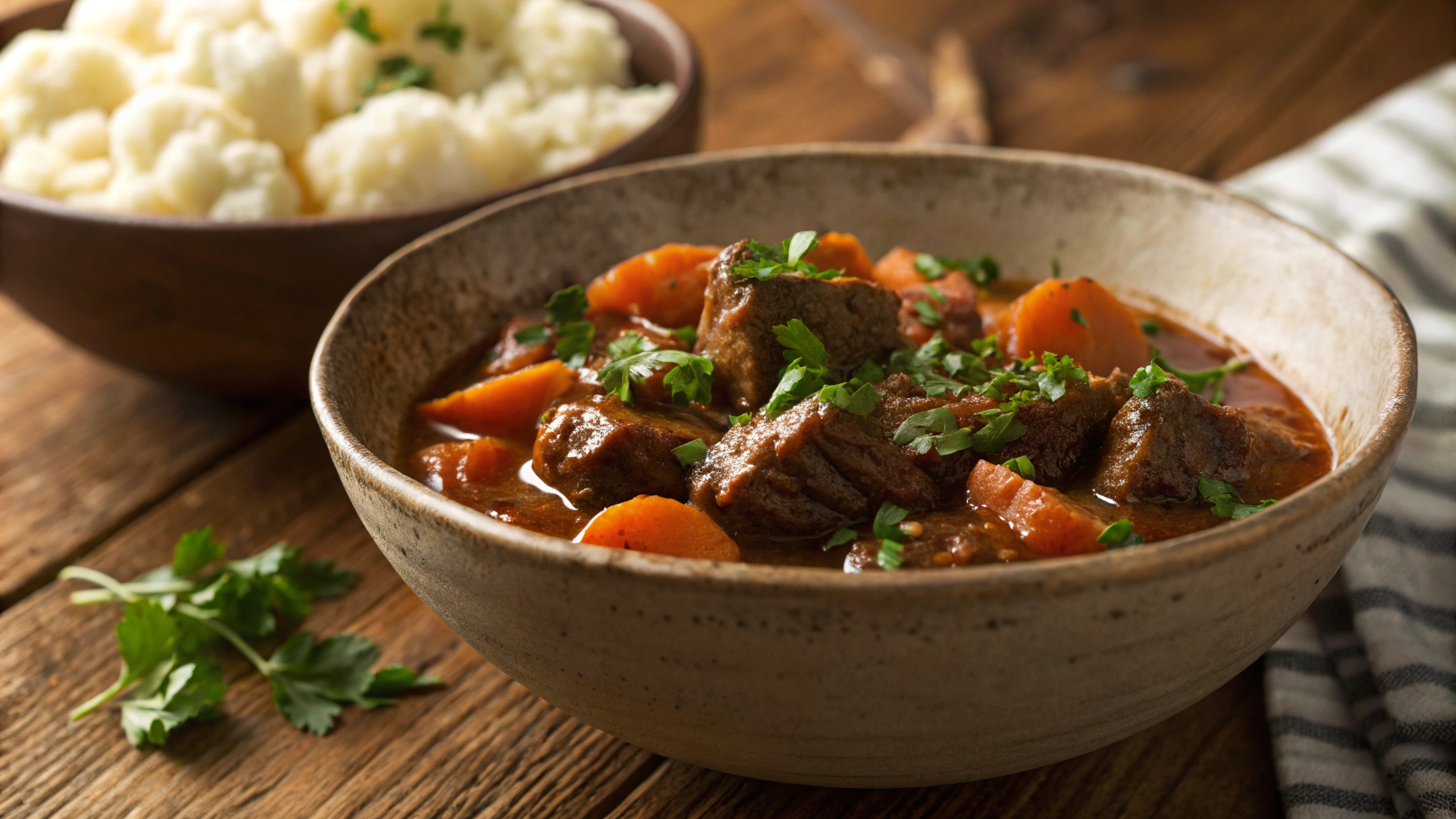Keto Crockpot Beef Stew Meal Prep