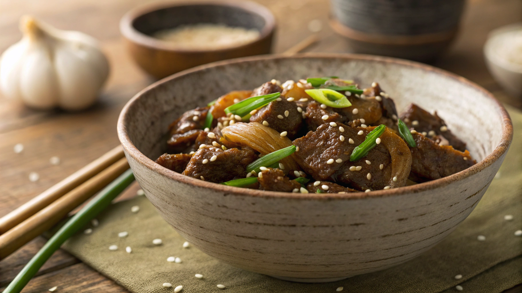 Low Carb Crockpot Garlic and Ginger Beef