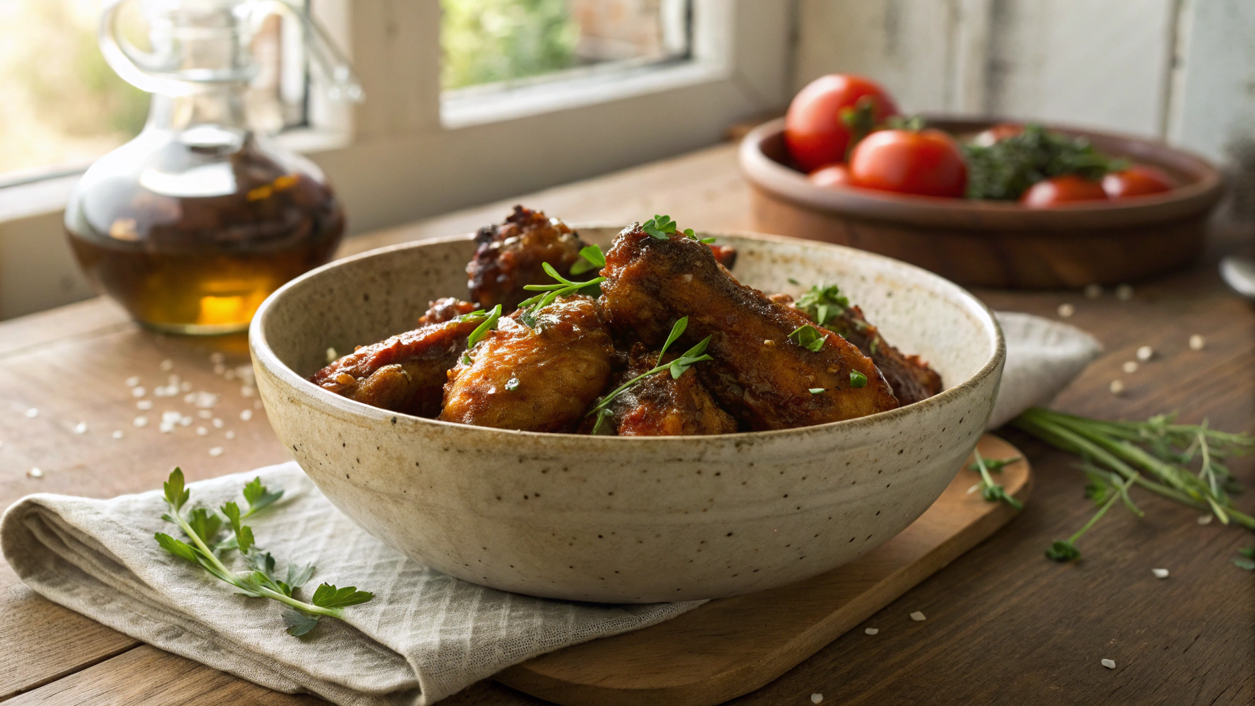Low Carb Crockpot Spiced Tamari Chicken Wings