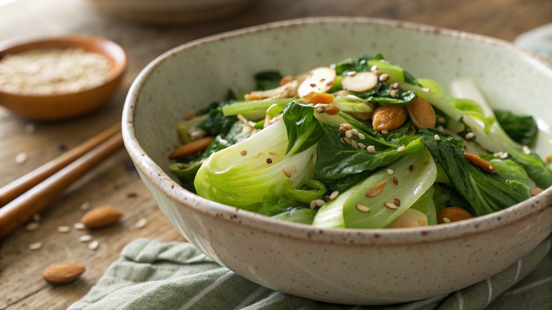 Keto Crunchy Bok Choy Salad