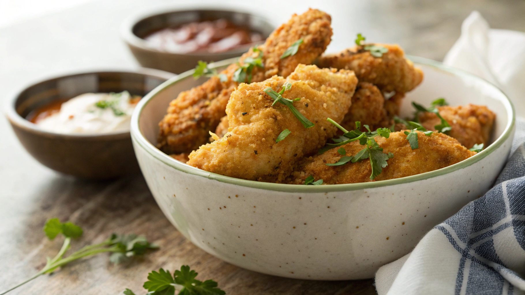Keto Crunchy Pecan Chicken Tenders